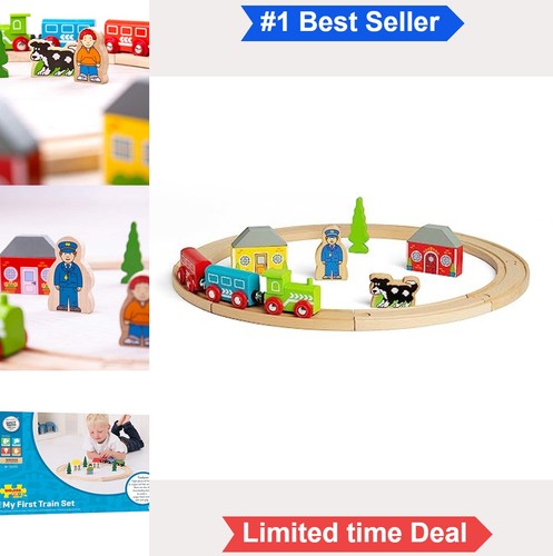 First wooden train set - wooden,