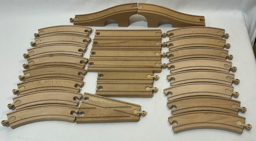 Wooden train track - wooden, x23